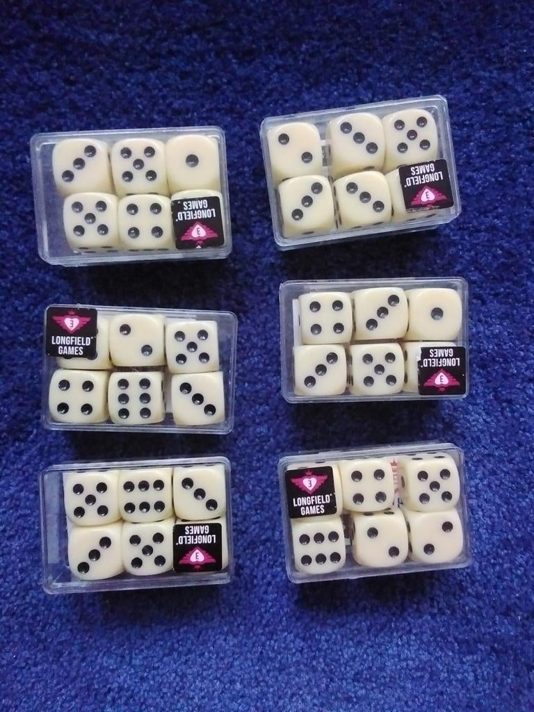 Dobbelstenen set van Longfield Games, per doosje 1 euro, Ophalen of Verzenden