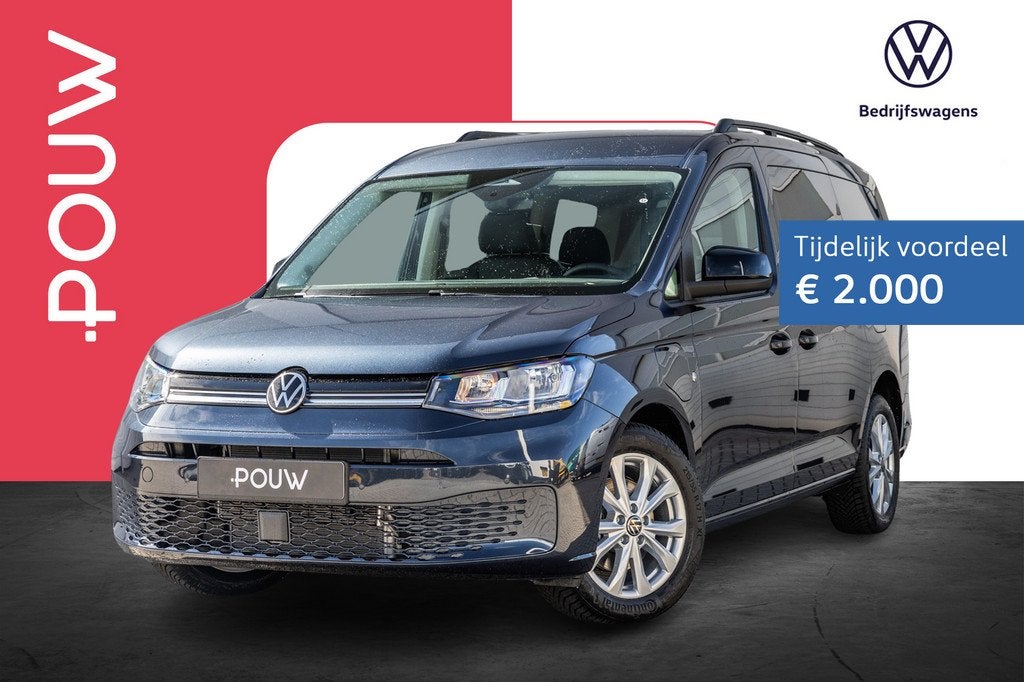 Volkswagen Caddy Kombi Maxi 1.5 TSI 150pk Hybride Life | Tre, Auto's, 12 maanden, Stof, 1498 cc, 4 cilinders