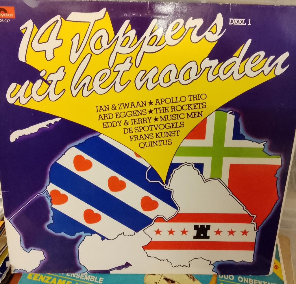 Verzamel - 14 Toppers Uit Het Noorden, Gebruikt, Verzenden, Overige formaten, 1970 - 1979