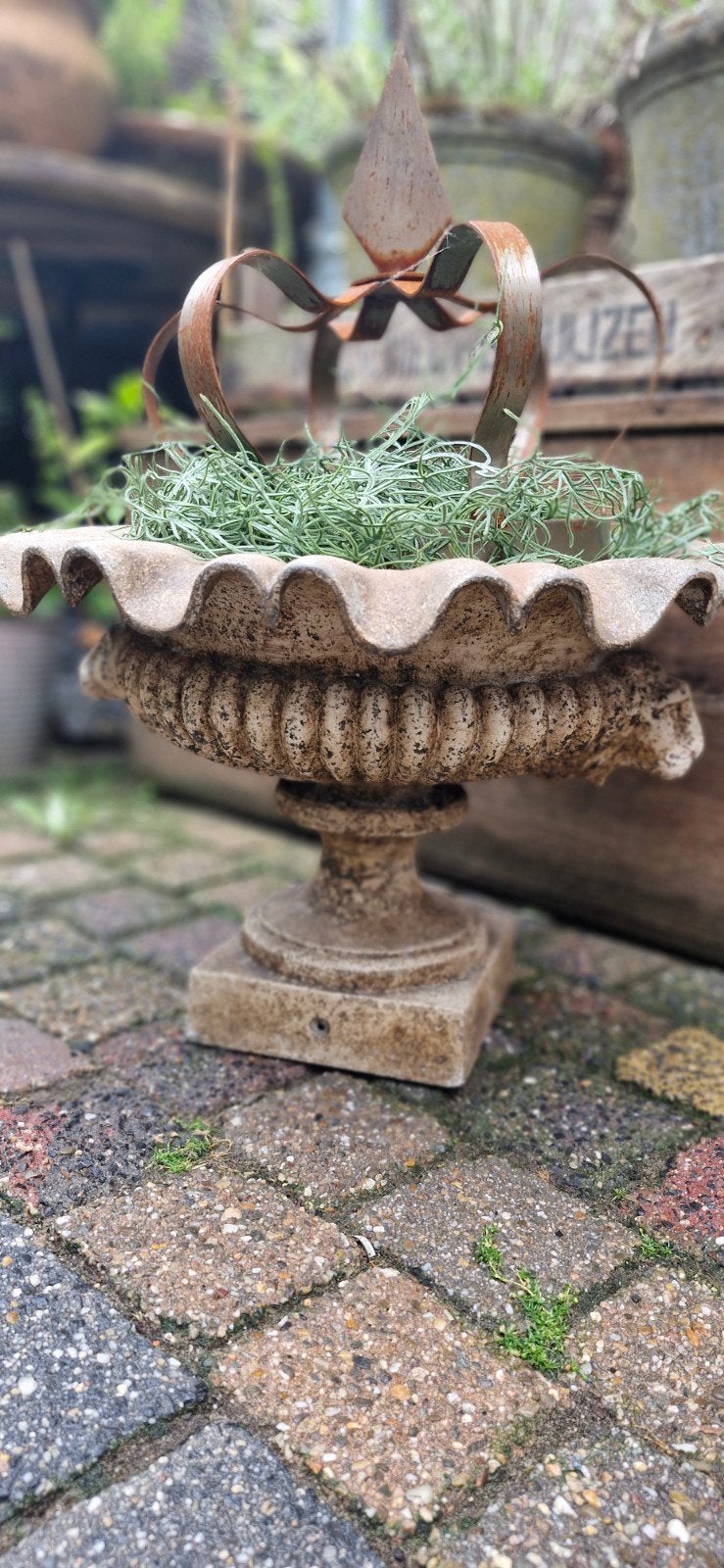 franse louvre vaas van gietijzer.., Tuin en Terras, Tuinvazen, Ophalen