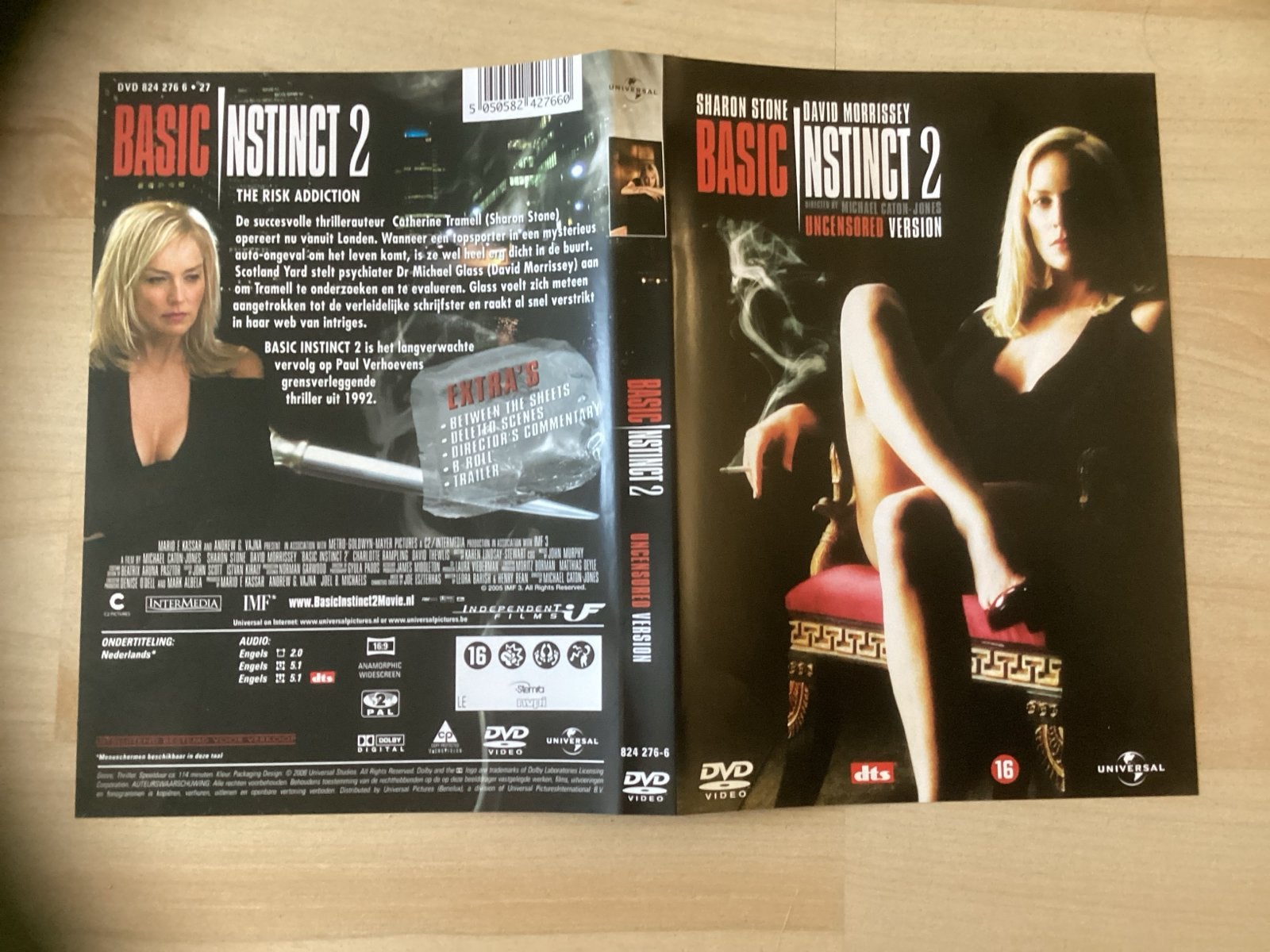 Basic Instinct 2 - The Risk Addiction (DVD), Cd's en Dvd's, Vanaf 16 jaar, Nederlands, Actiethriller, Ophalen of Verzenden