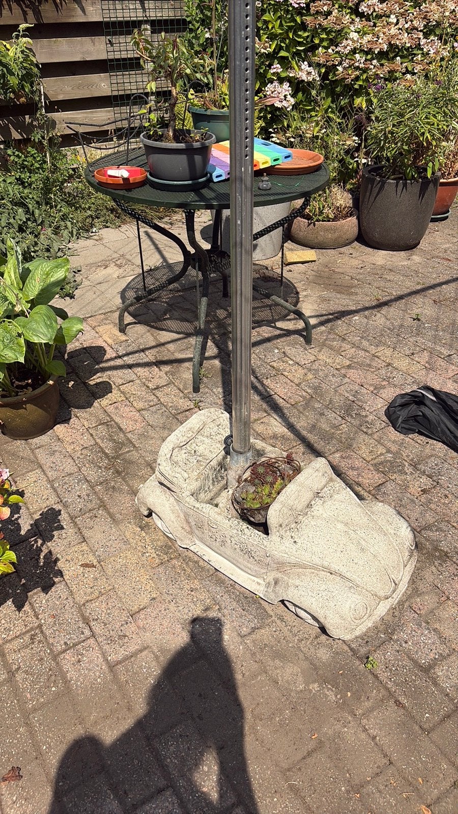 Parasolvoet auto beton (klassieke Porsche 356 Speedster), Ophalen, Gebruikt