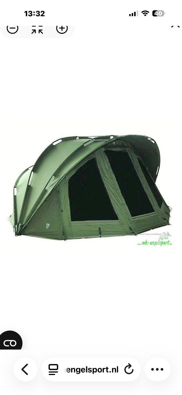 Ehmanns pro-Zone SX2 bivvy, Ophalen, Zo goed als nieuw
