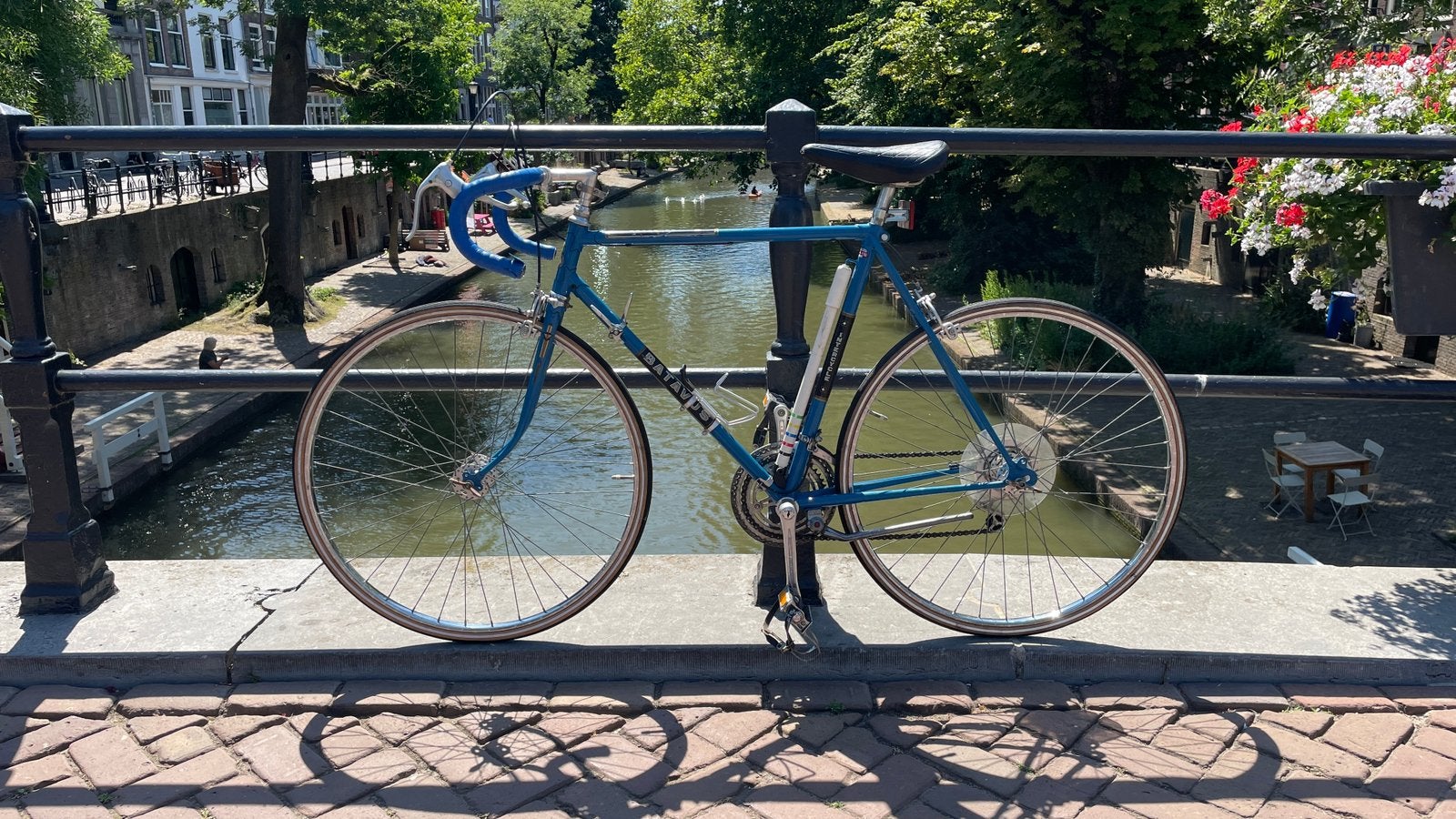 Vintage Batavus Racefiets, Fietsen en Brommers, Fietsen | Racefietsen, Ophalen, Gebruikt, Staal, Velgrem