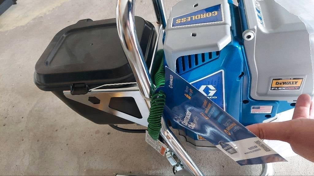 Graco gx ff Cordless op accu s Nieuw machine!., Doe-het-zelf en Verbouw, Ophalen, Nieuw, Verfspuit of Verfpomp