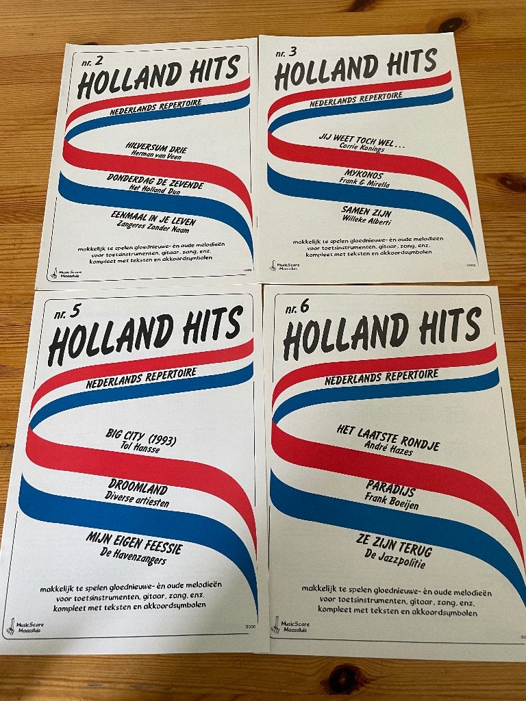 Holland hits 2 / 3 / 5 / 6 nieuw!, Muziek en Instrumenten, Bladmuziek, Nieuw, Ophalen of Verzenden, Gitaar, Artiest of Componist