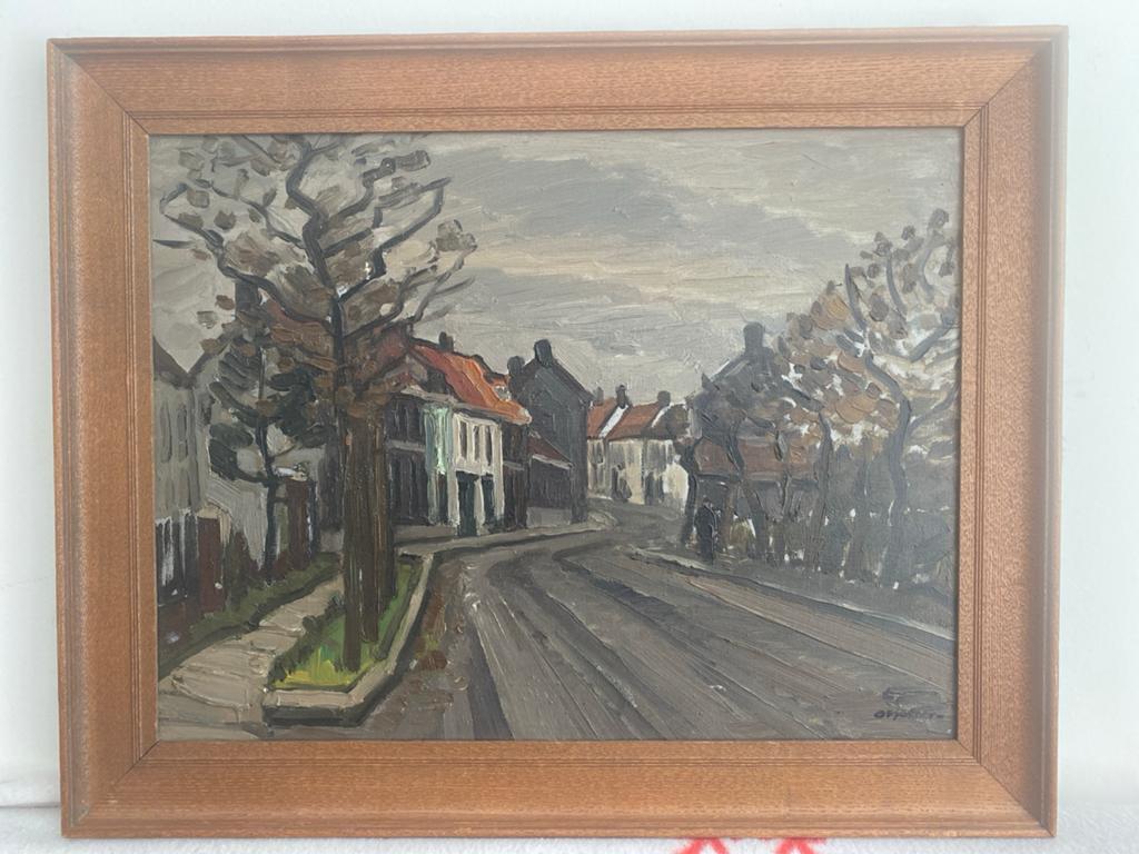 Isidore Opsomer - Expressionistisch stadsgezicht (1922), Ophalen of Verzenden