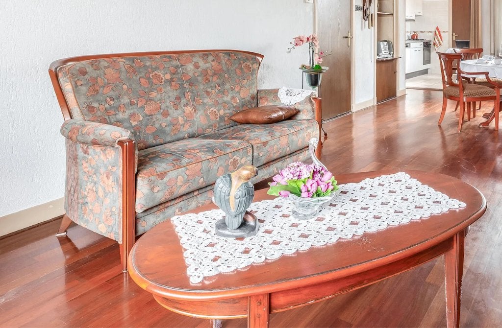Antieke salon tafel ovaal echt hout, Ophalen, Gebruikt, 100 tot 150 cm, 50 tot 100 cm