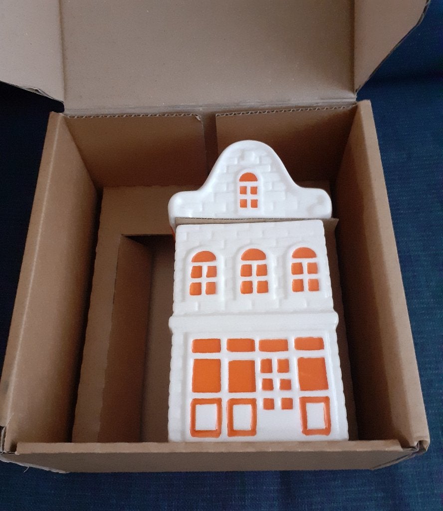 postcodeloterij kerst huis koekjespot voorraadpot, Diversen, Ophalen of Verzenden, Nieuw