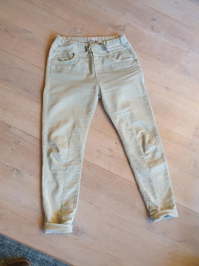 Broek COJ, li.groenbeige, zachte stof vintage denim mt 40., Overige kleuren, W30 - W32 (confectie 38/40), Gedragen, C.O.J.