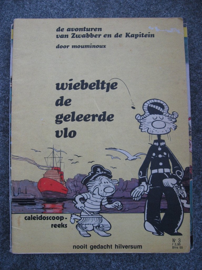 Zwabber en de Kapitein. Wiebeltje de geleerde vlo, Eén stripboek, Ophalen of Verzenden, Gelezen