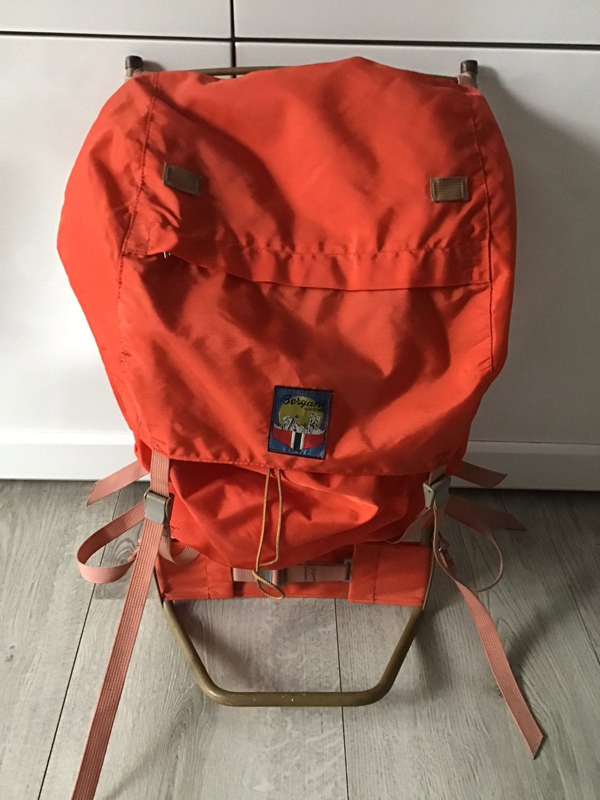 Originele oranje Vintage Bergans of Norway rugzak, Antiek en Kunst, Ophalen of Verzenden