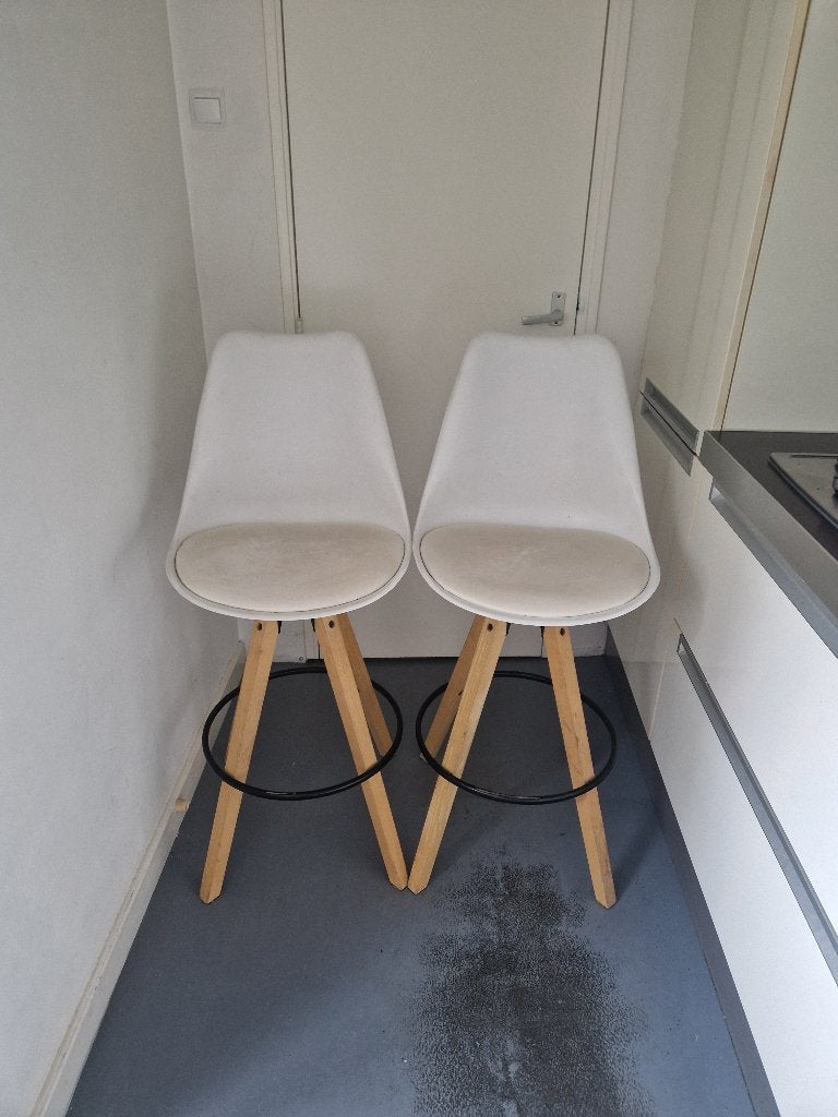 Barkrukken, Gebruikt, Met voetsteun, 60 tot 90 cm, 2 krukken
