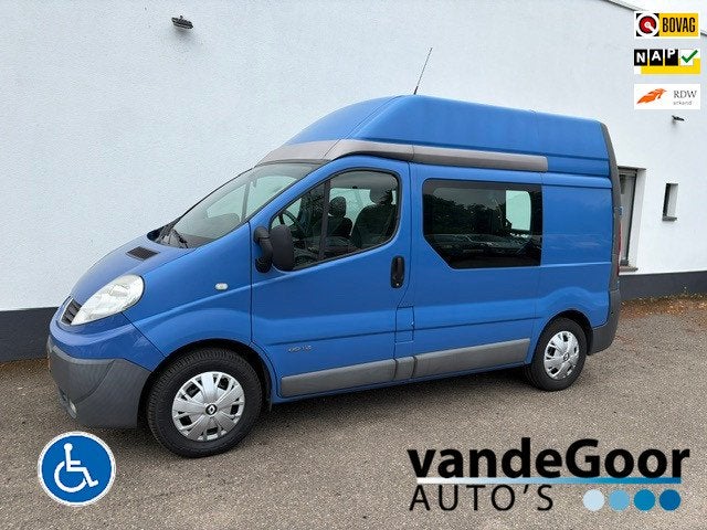 Renault Trafic 2.0 dCi T29 L1H2, '13 aut., airco, cruise, sr, Euro 5, Stof, Zwart, Origineel Nederlands