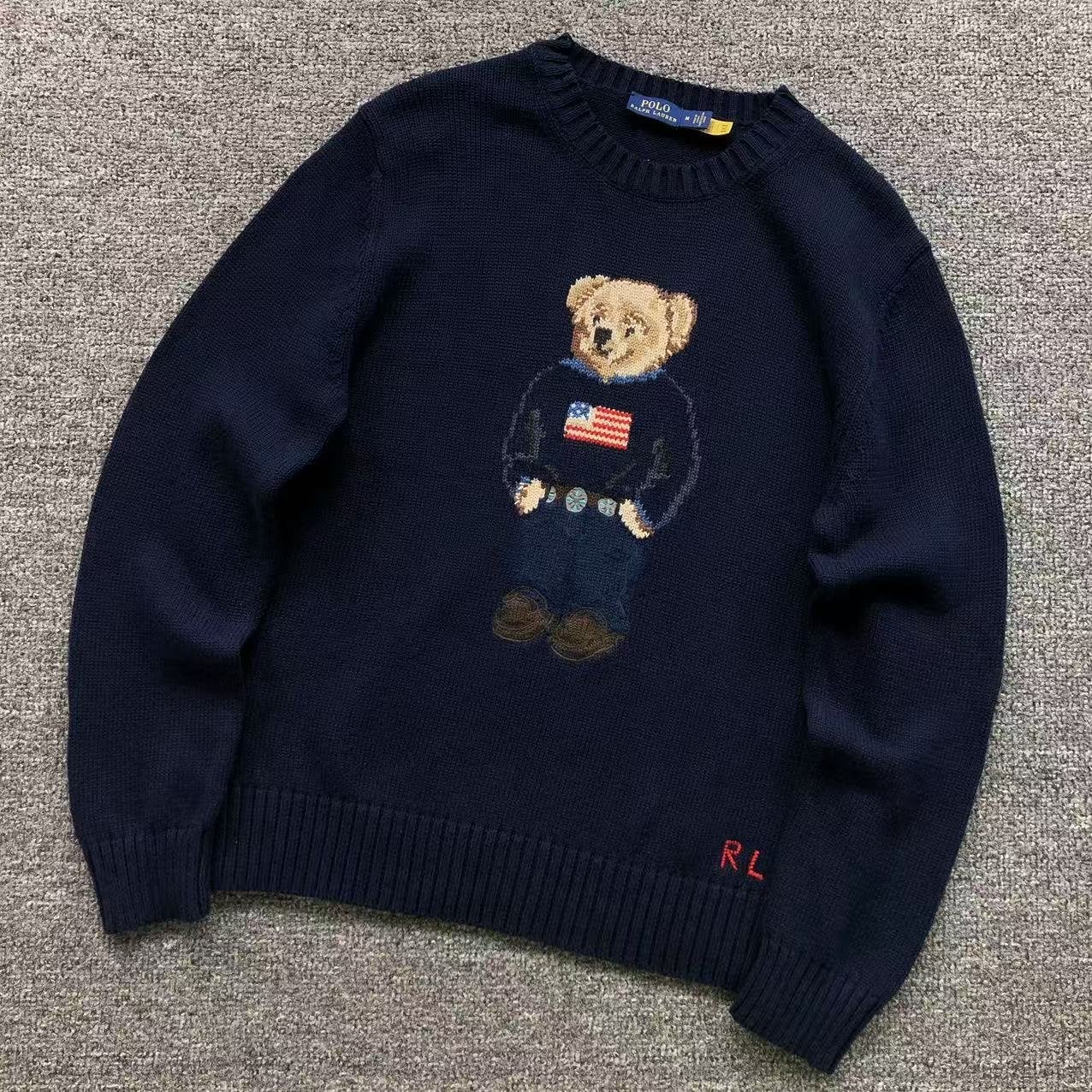 Polo Ralph Lauren Bear Trui - Maat M, Verzenden, Nieuw, Maat 48/50 (M), Blauw