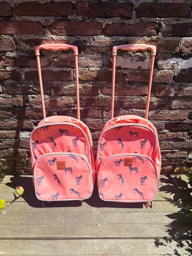 Princess Travellers logeerkoffertjes | Roze | Zebra, Ophalen of Verzenden, Gebruikt