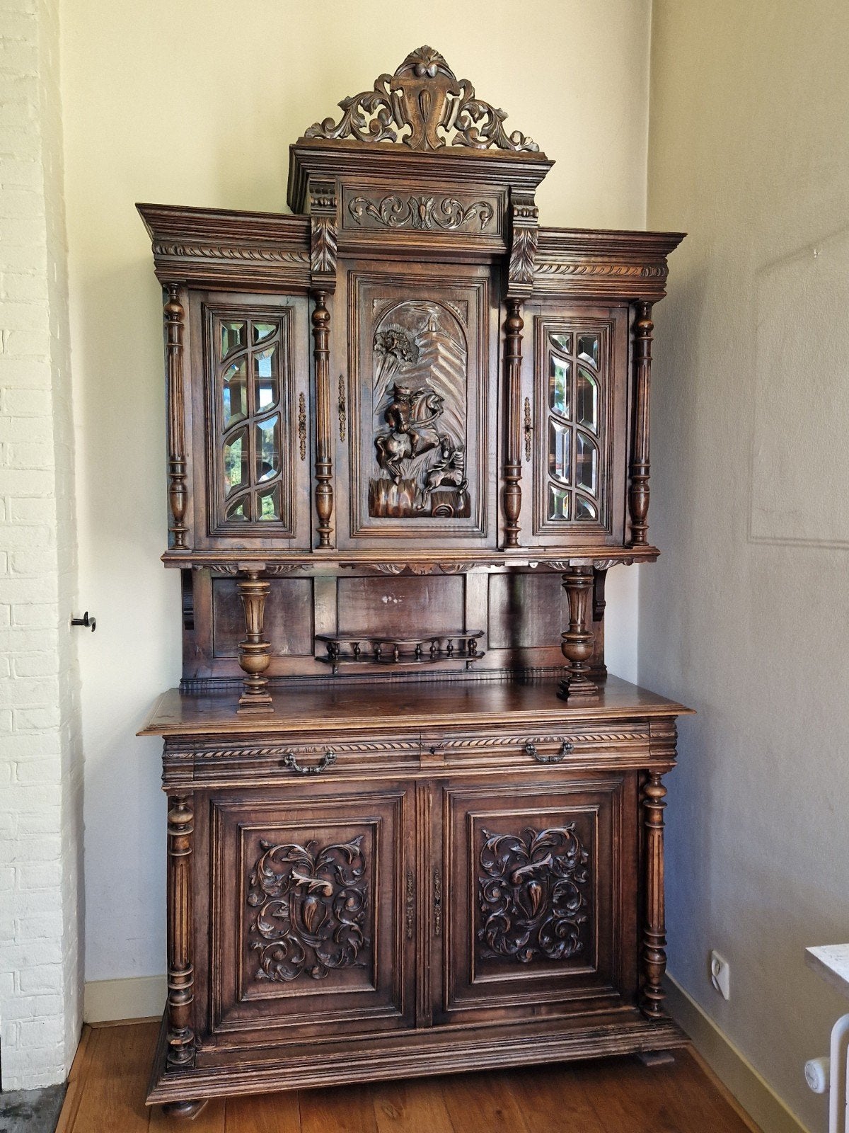Antieke Franse jachtkast, Antiek en Kunst, Ophalen