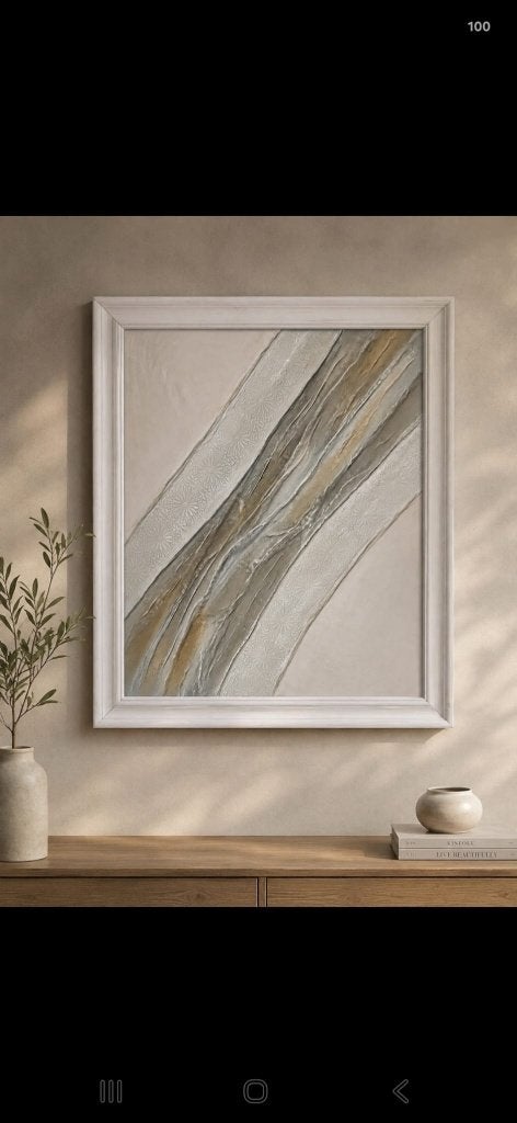 Schilderij abstract, modern, nieuw, 3d, houten lijst, Ophalen