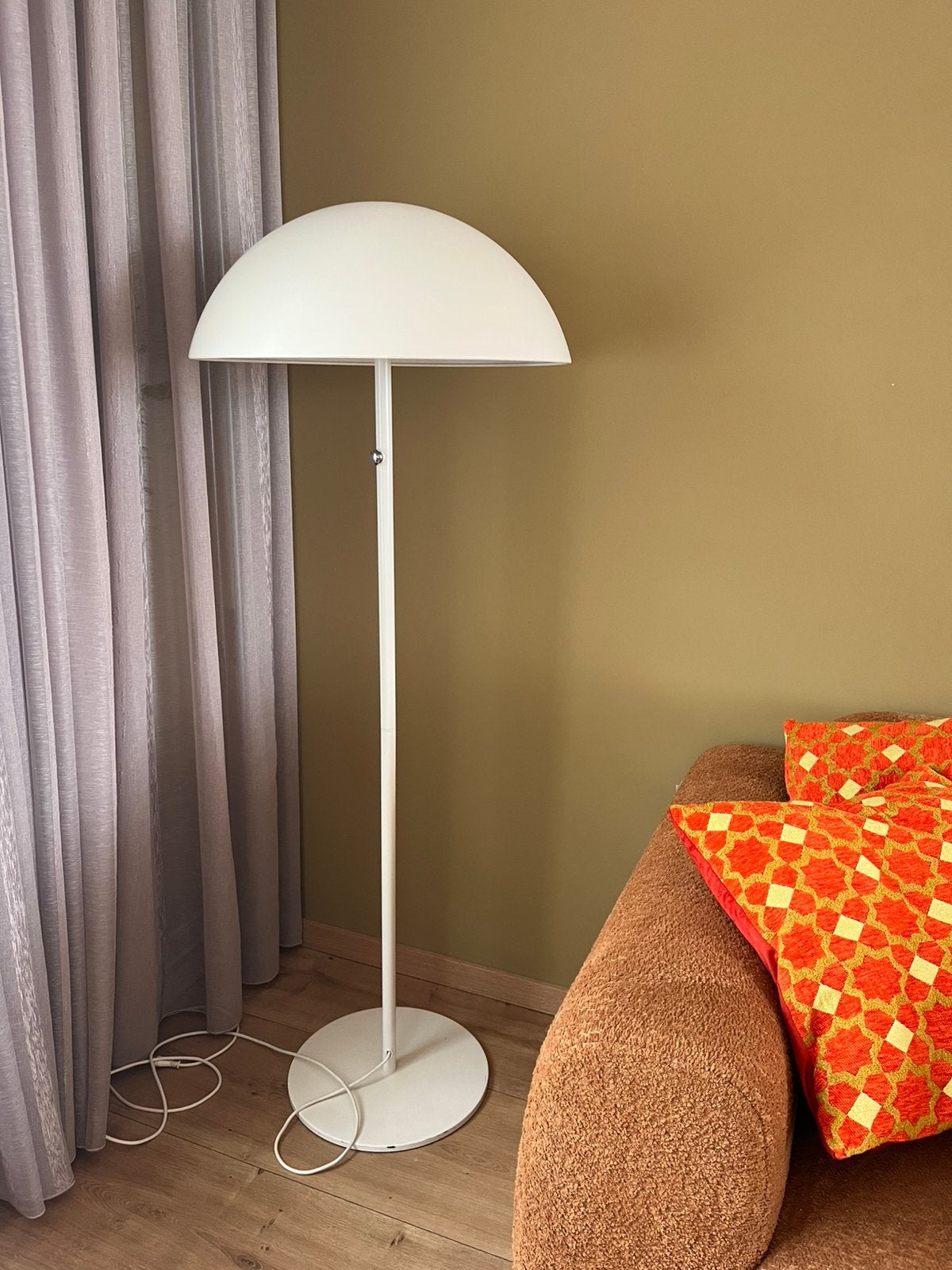 Vintage design mushroom lamp van Dyberg Larsen, Ophalen, Zo goed als nieuw, Metaal, 150 tot 200 cm
