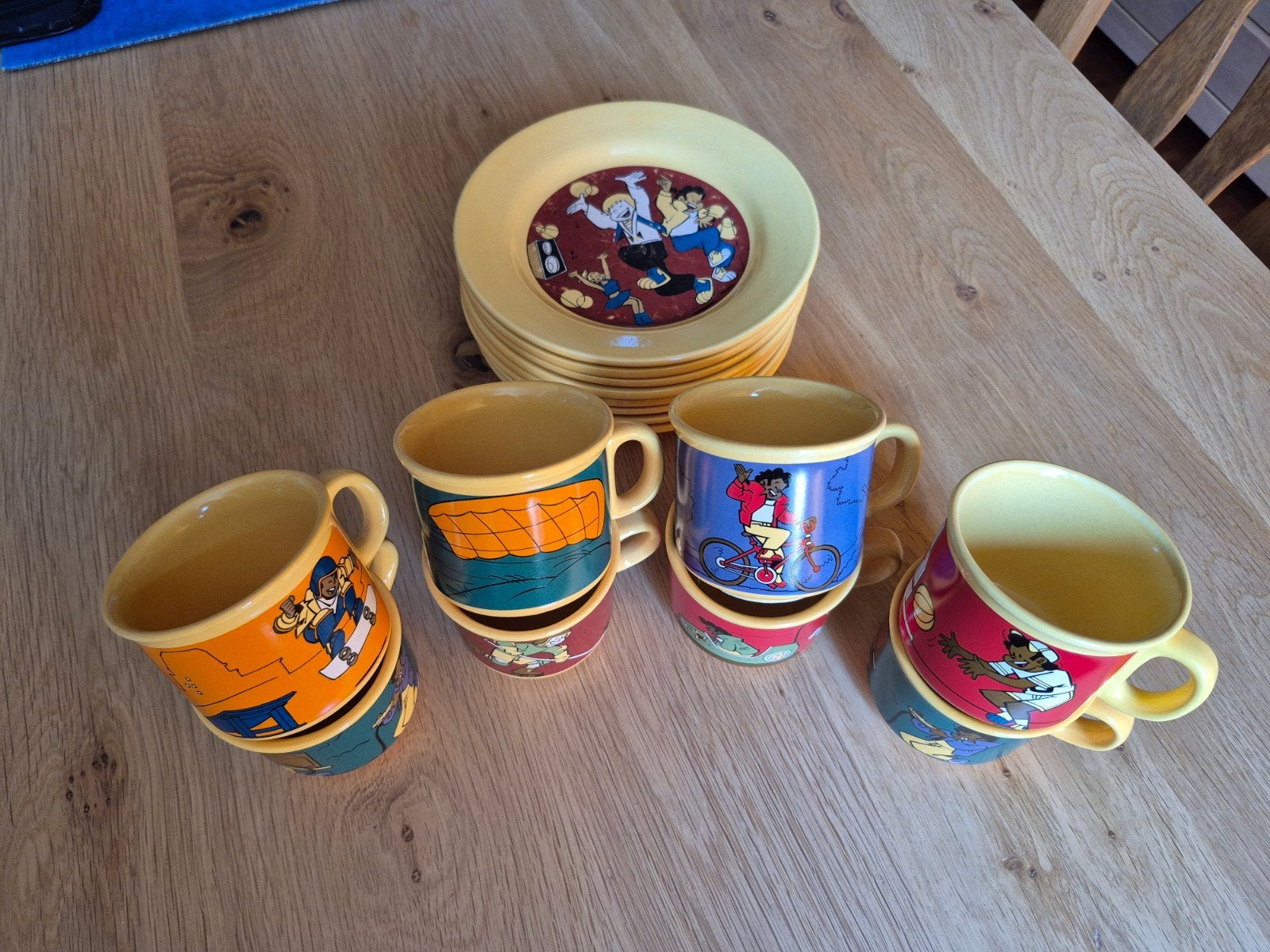 Sjors en Sjimmie servies, Gebruikt, Ophalen of Verzenden, Bord(en), Overige stijlen