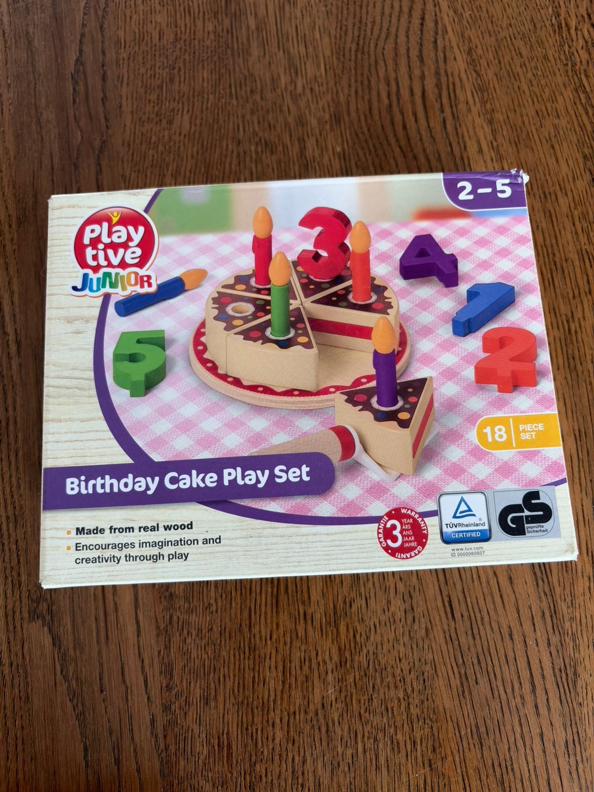 Taart - 2+ - houten speelgoed, Kinderen en Baby's, Speelgoed | Houten speelgoed, Ophalen, Gebruikt, Overige typen