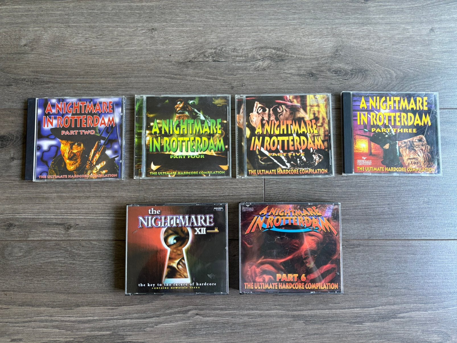 6x A Nightmare in Rotterdam, Cd's en Dvd's, Cd's | Dance en House, Ophalen of Verzenden, Zo goed als nieuw, Hardcore