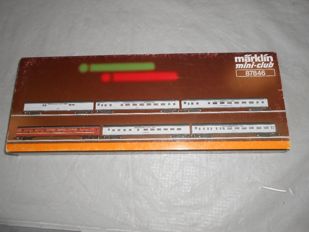 Märklin Z 87846 Miniclub, USA personentrein streamliners, Treinset, Gelijkstroom, Nieuw, Ophalen of Verzenden