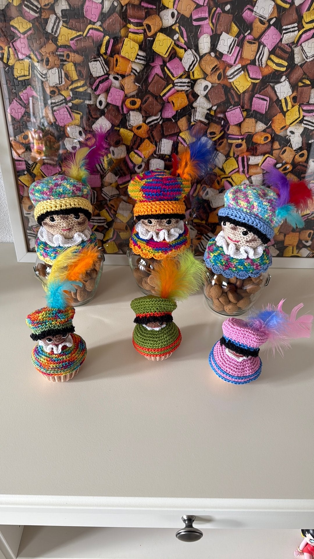 Pepernoot pot met piet / cupcake pietje, Ophalen of Verzenden, Nieuw