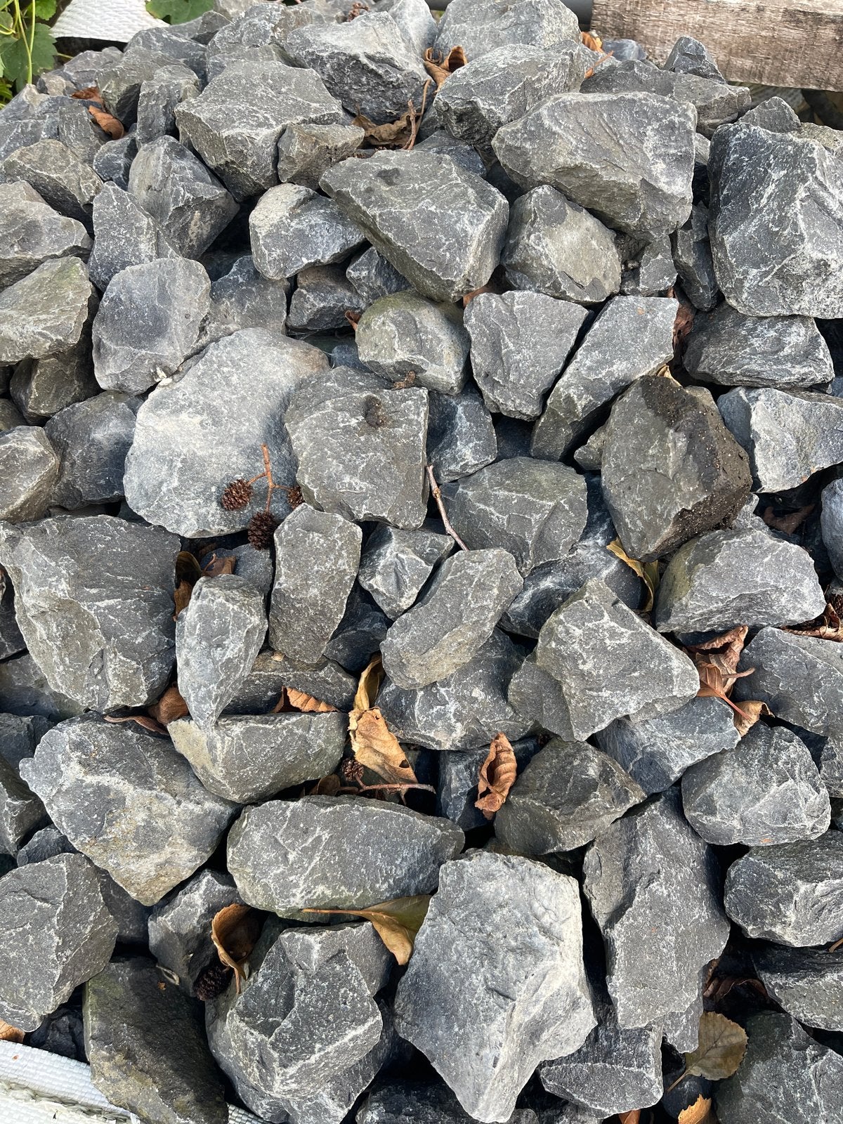 3 Bigbags Antraciet Hardsteen Basalt 7-14 cm, Ophalen, Antraciet, Zo goed als nieuw, Kei