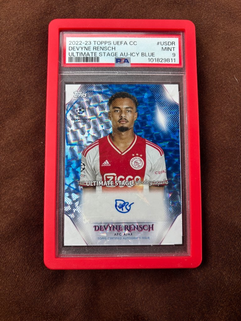 Topps - Rensch autograph PSA 9, Ophalen, Nieuw, Ajax, Spelerskaart