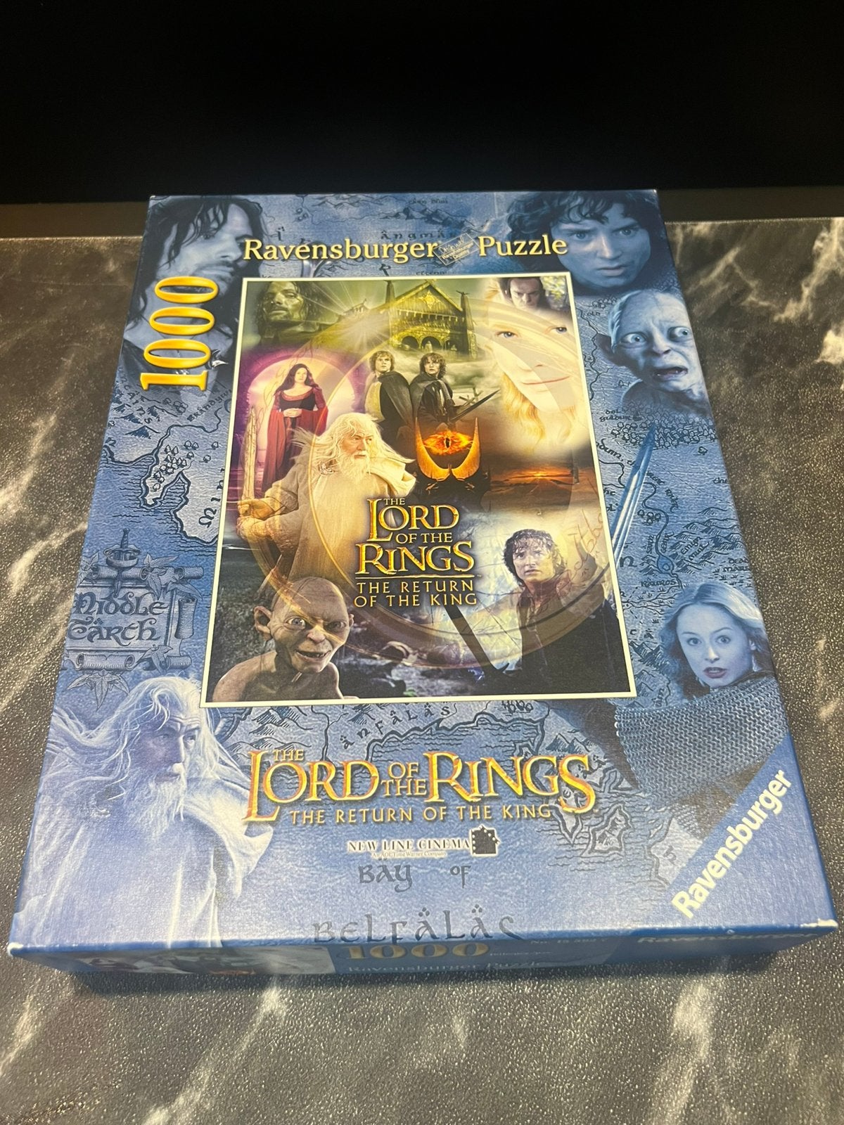 Ravensburger puzzel 1000 stukje Lord of the Rings two towers, Ophalen of Verzenden, 500 t/m 1500 stukjes, Zo goed als nieuw, Overige typen