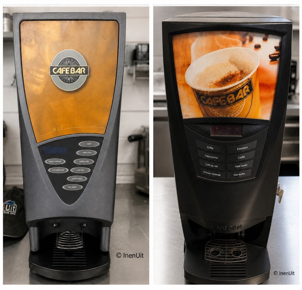 2x Cafebar  koffiemachine - werkende inruilers, Witgoed en Apparatuur, Koffiezetapparaten, Gebruikt, Overige typen, Koffiemachine