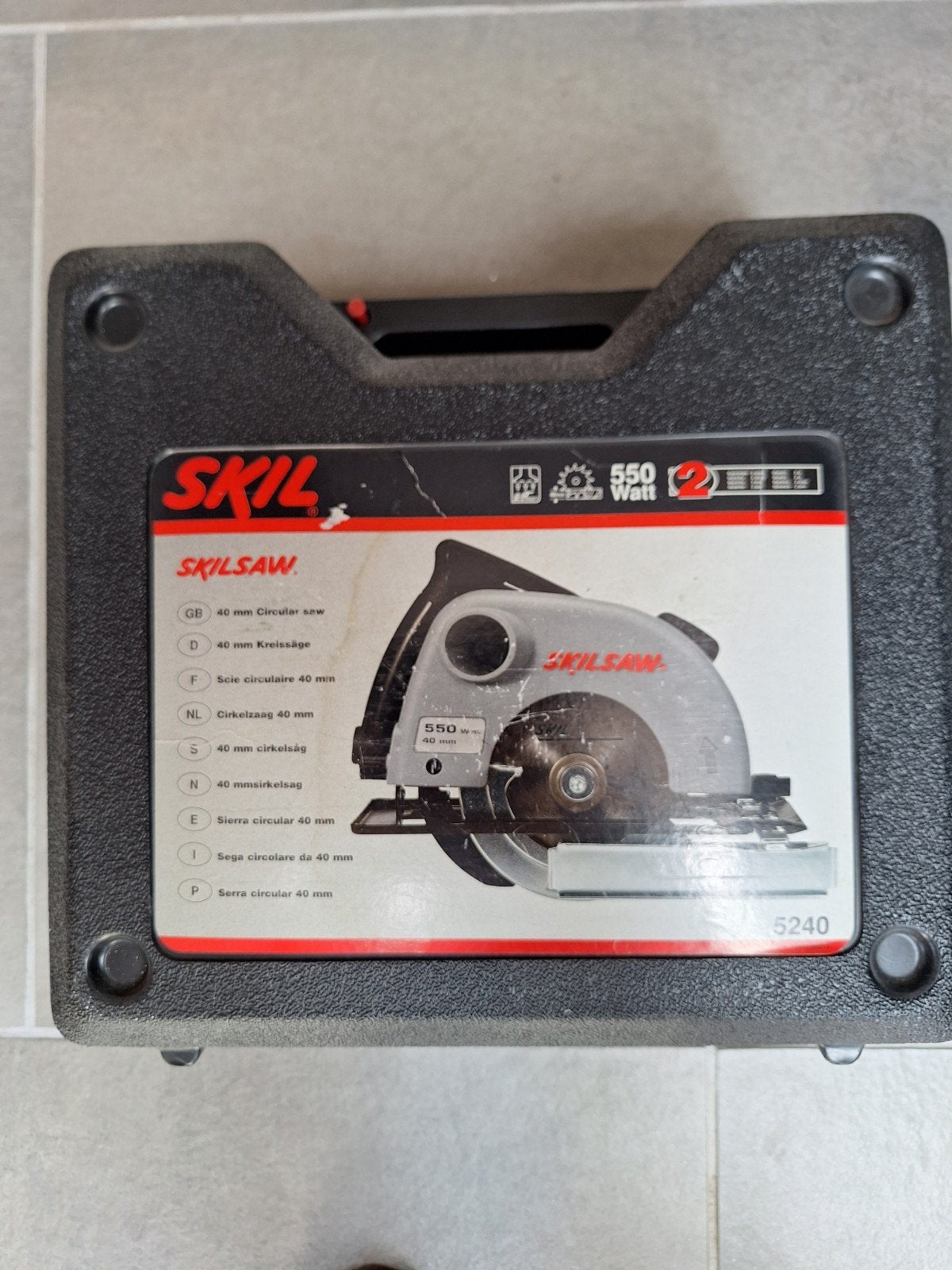 Skil Skilsaw 5240 Cirkelzaag 550W met zaagtafel, Ophalen, Gebruikt, Cirkelzaag, Skil