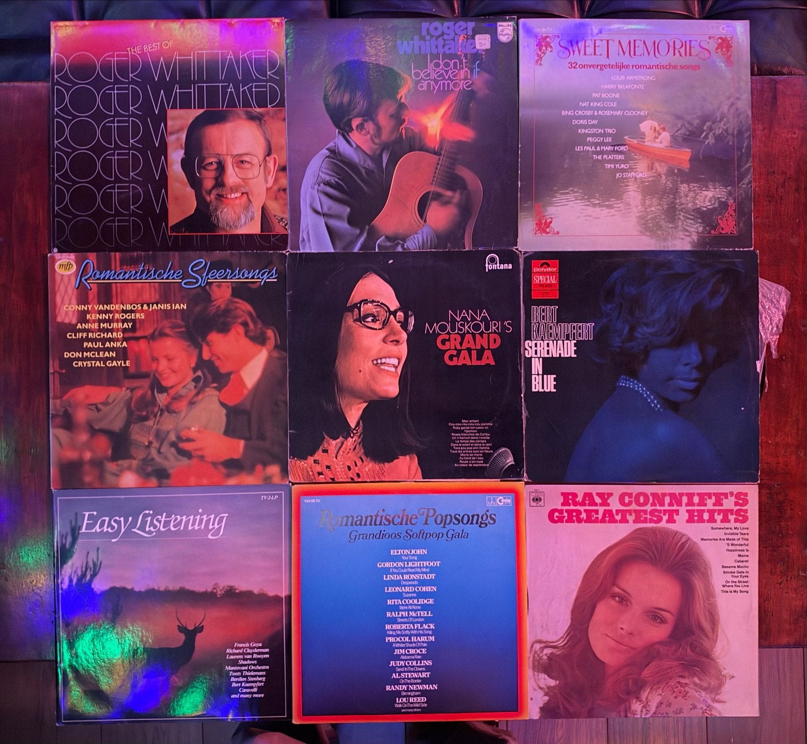 9 LP’s Easy Listening & Romantiek R. Whittaker, N. Mouskouri, LP, Gebruikt, Pop, Ophalen of Verzenden