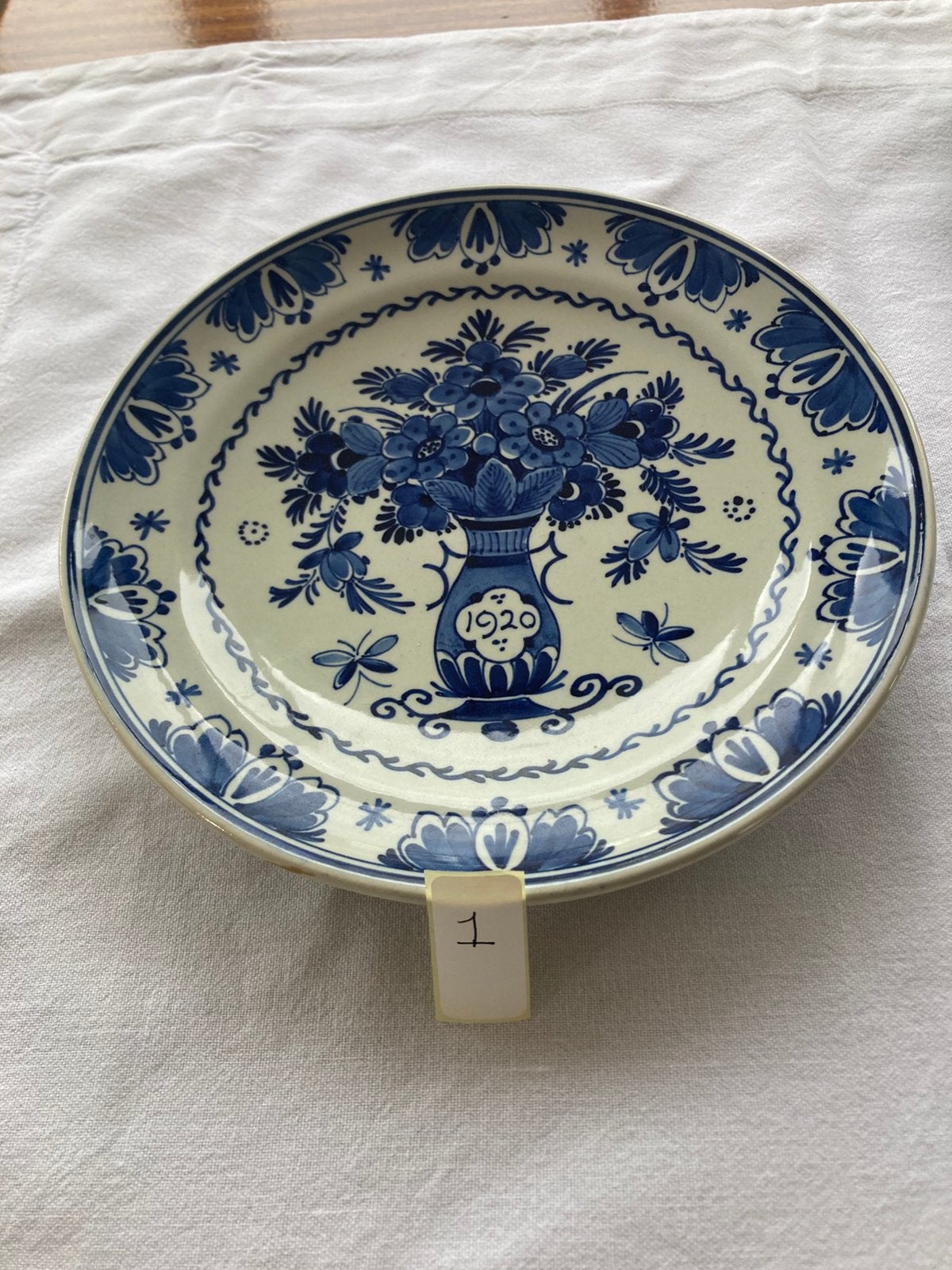 Porceleyne fles wandbord 1920 -22cm, Antiek en Kunst, Ophalen