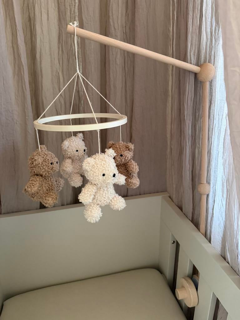 Jollein boxmobiel teddy beren met houder, Ophalen of Verzenden, Zo goed als nieuw, Mobiel
