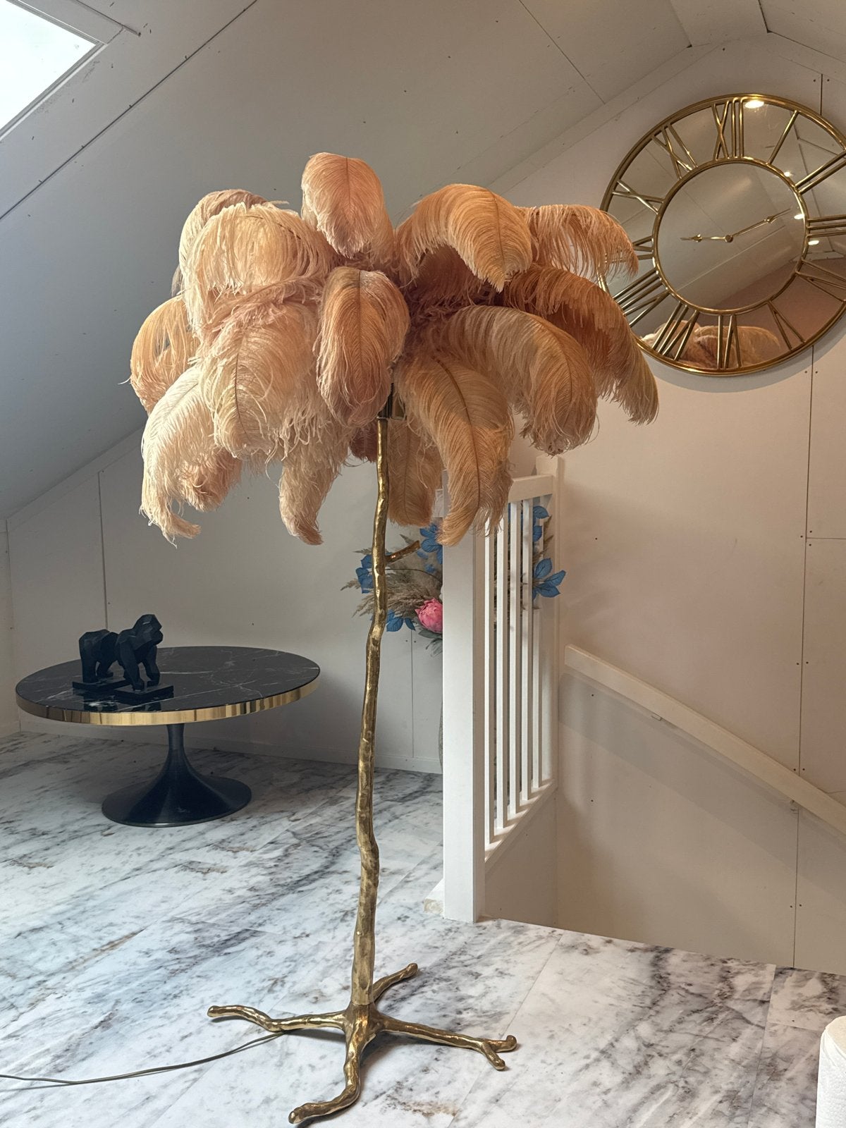 Richmond Interiors verenlamp - Zo goed als nieuw, Ophalen, Zo goed als nieuw, Natuurlijk materiaal, 150 tot 200 cm