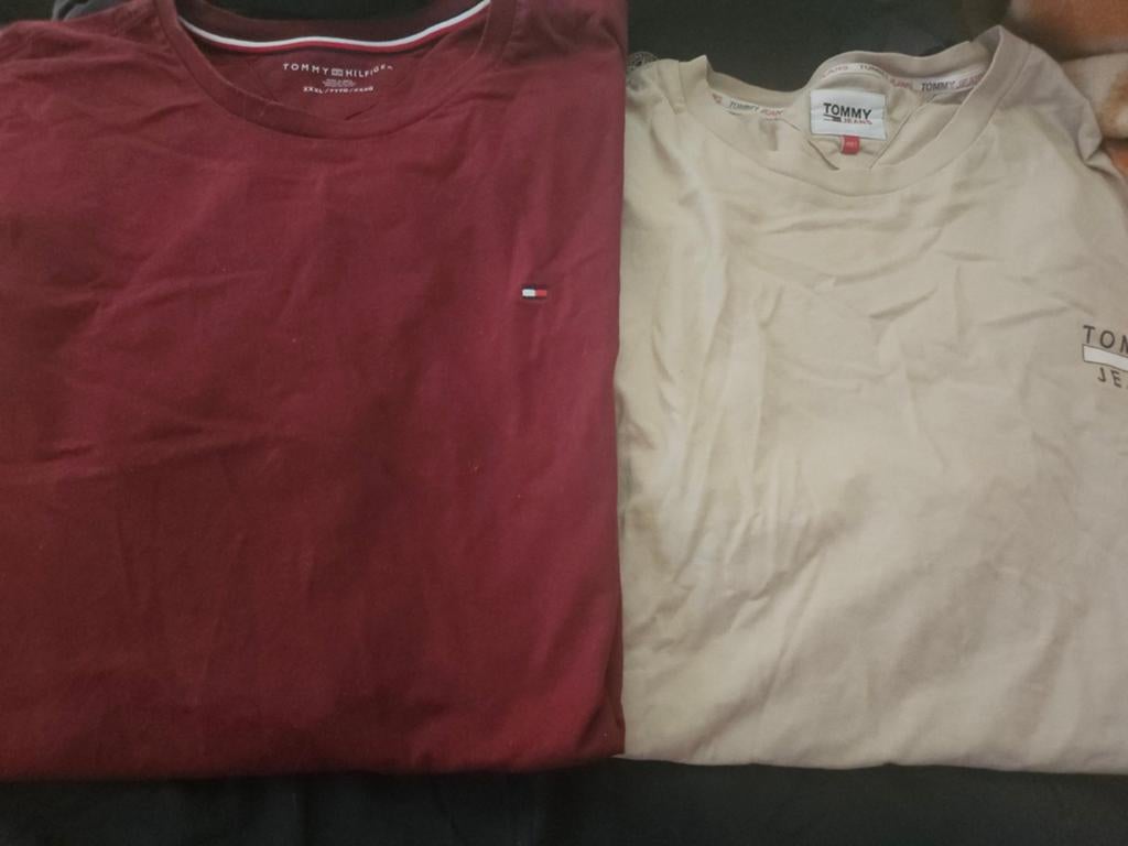 2x Tommy Hilfiger*3xlt/4xlt*bordeax&beige*ruimvallend*1 koop, Ophalen, Beige, Tommy Hilfiger, Shirt