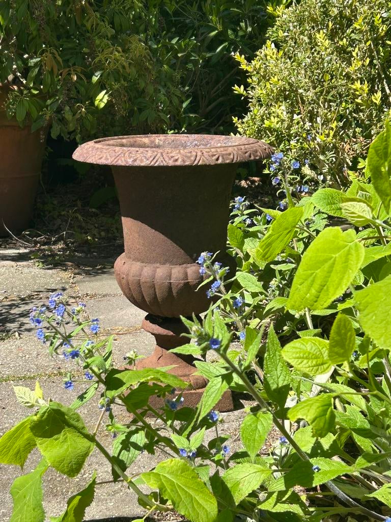 Tuinvaas gietijzer, Tuin en Terras, Tuinvazen, Ophalen, Gebruikt
