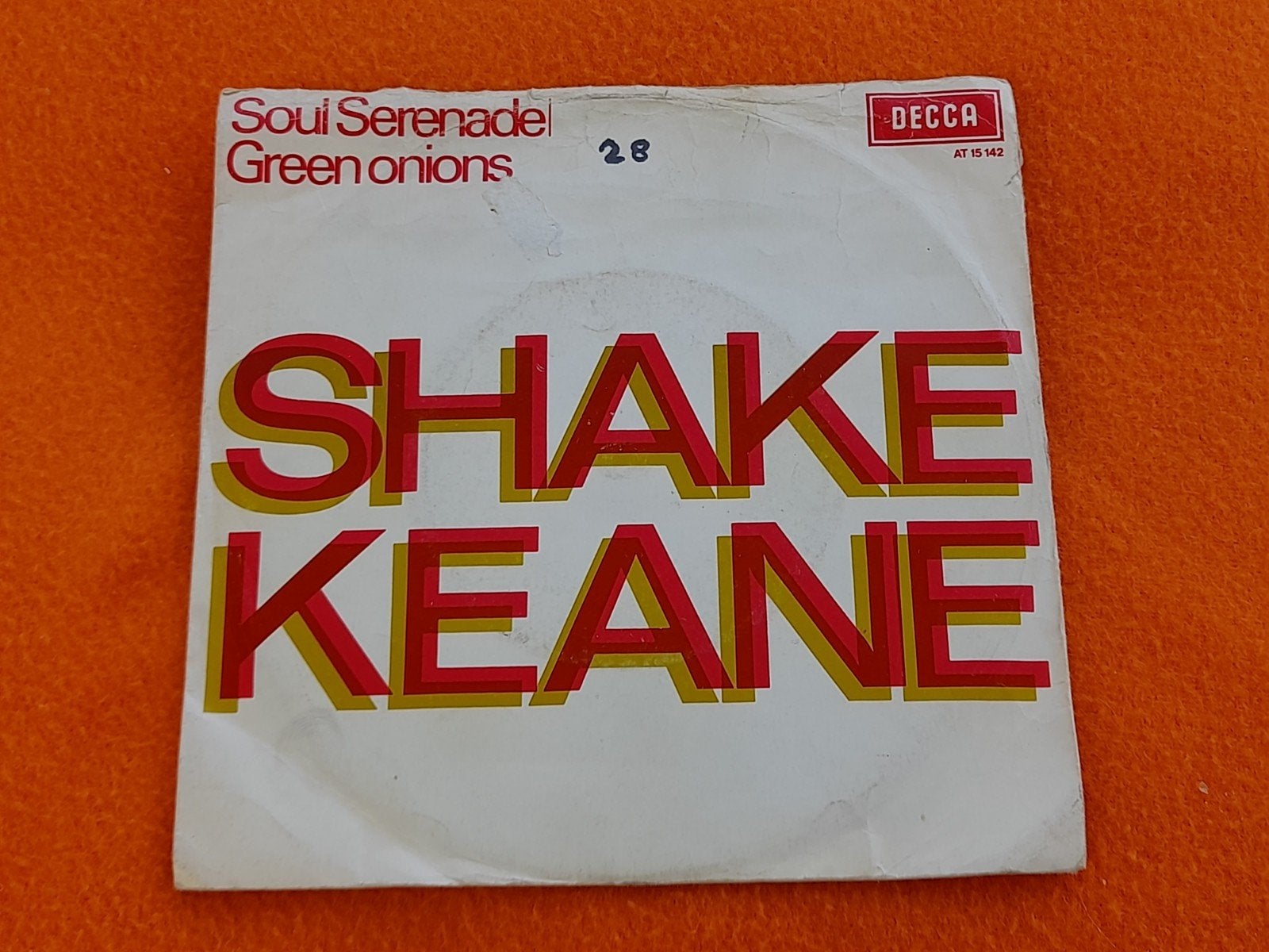 Shake Keane - Soul Serenade / Green Onions (1969), Gebruikt, 7 inch, Ophalen of Verzenden, Jazz en Blues