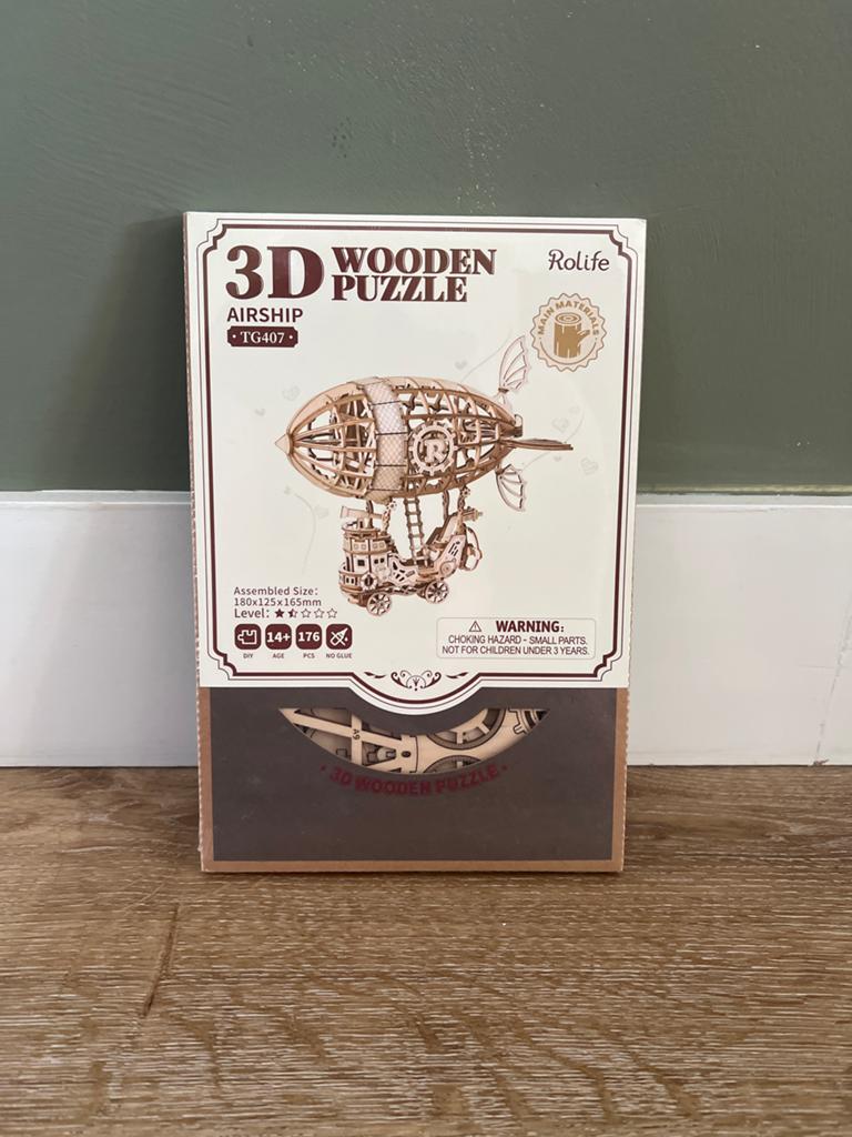 Rolife 3D Houten Puzzel Luchtschip TG407 - Nieuw in Doos, Ophalen, Nieuw, Overige typen, Overige merken