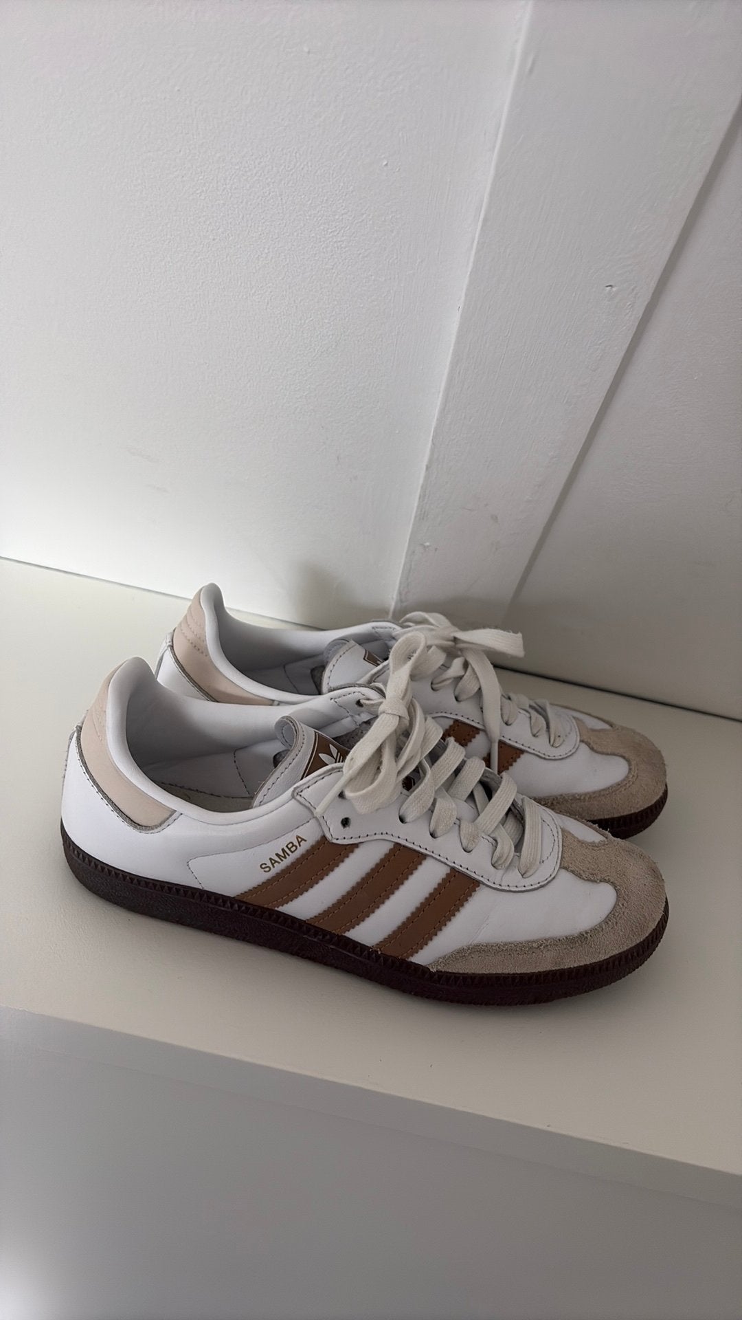 Adidas samba, Verzenden, Zo goed als nieuw, Wit, Sneakers of Gympen