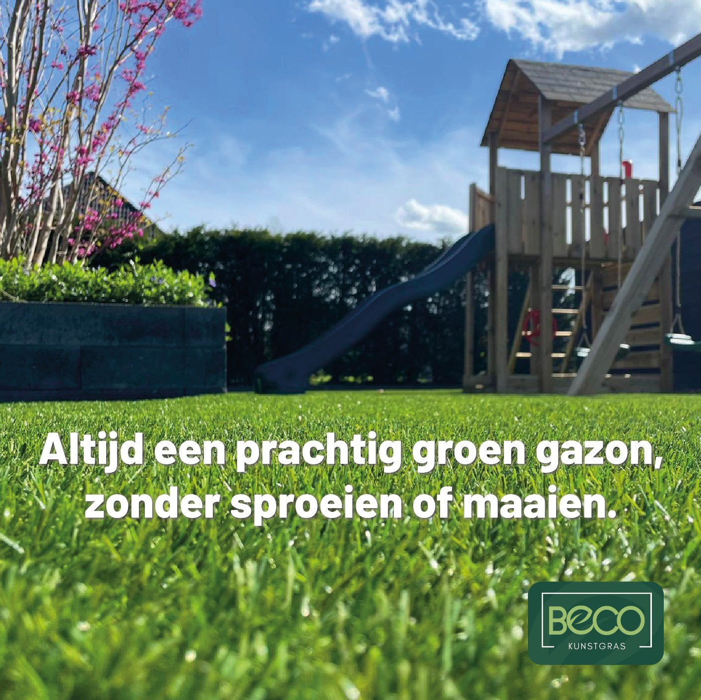 Kunstgras altijd een prachtig groen gazon zonder maaien!, Tuin en Terras, Gras en Kunstgras, Ophalen, Nieuw, 20 m² of meer, Kunstgras