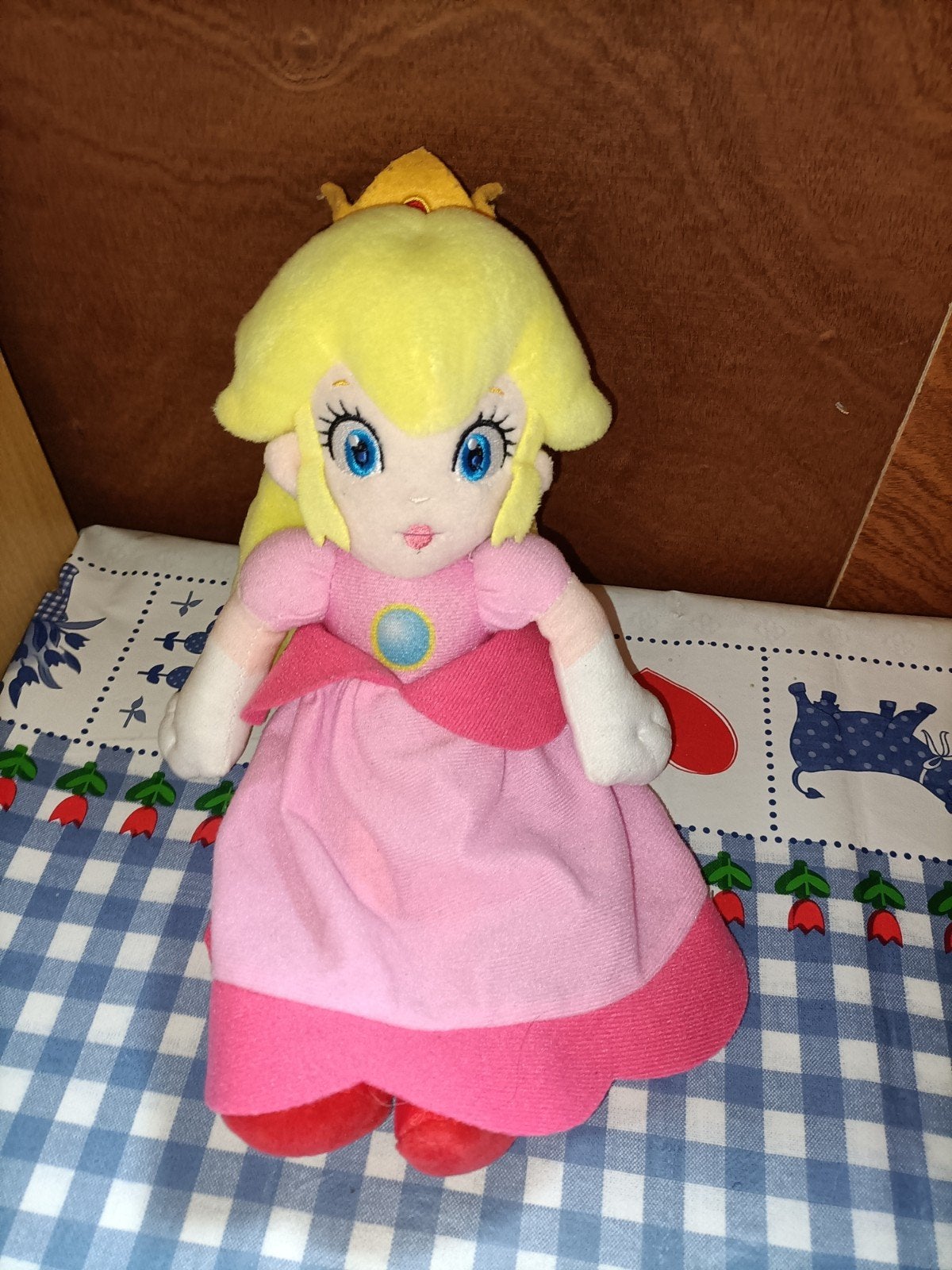 Prinses Peach knuffel Super Mario 30 cm groot, Ophalen of Verzenden