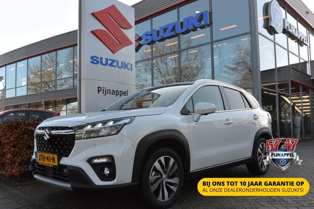 Suzuki S-CROSS 1.4 Style AUTOMAAT AllGrip (4x4) Trekhaak/Pan, Auto's, Gebruikt, 4 cilinders, Wit, Leder