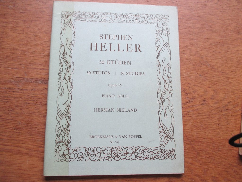 Heller - 30 etuden - opus 46 - piano, Gebruikt, Klassiek, Ophalen of Verzenden, Artiest of Componist