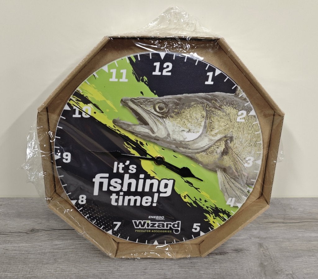 Nieuw Wizard Wandklok Snoek - Klok Snoek, Ophalen of Verzenden, Nieuw, Overige typen