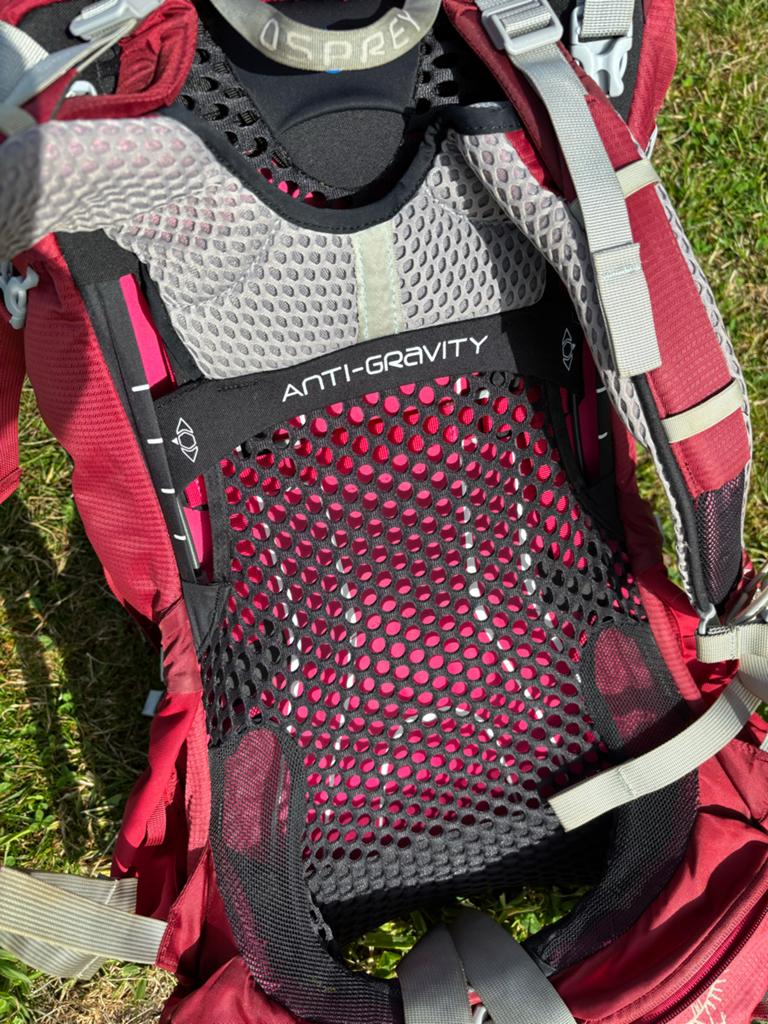 Osprey Aura AG 50 WS Trekkingrugzak - Rood, Overige merken, Gebruikt, 25 tot 40 cm, Ophalen of Verzenden