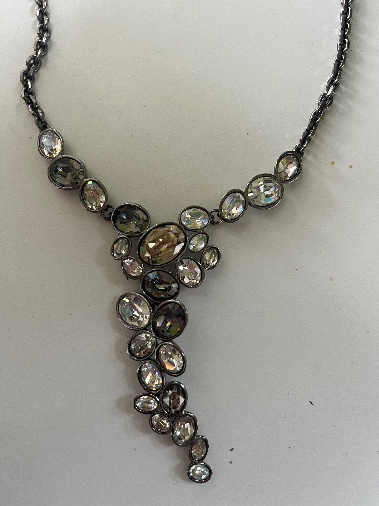 Swarovski statement ketting, Verzamelen, Swarovski, Ophalen of Verzenden, Gebruikt, Sieraad of Horloge