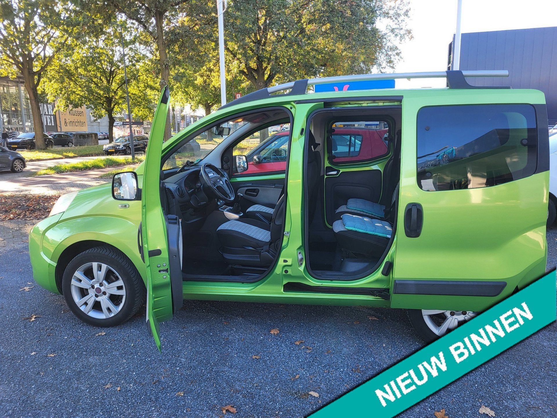 Fiat Qubo 1.4 Dynamic,AIRCO,DISTR.VERVANGEN,NWE APK, Auto's, Voorwielaandrijving, Dealer onderhouden, 4 cilinders, 400 kg